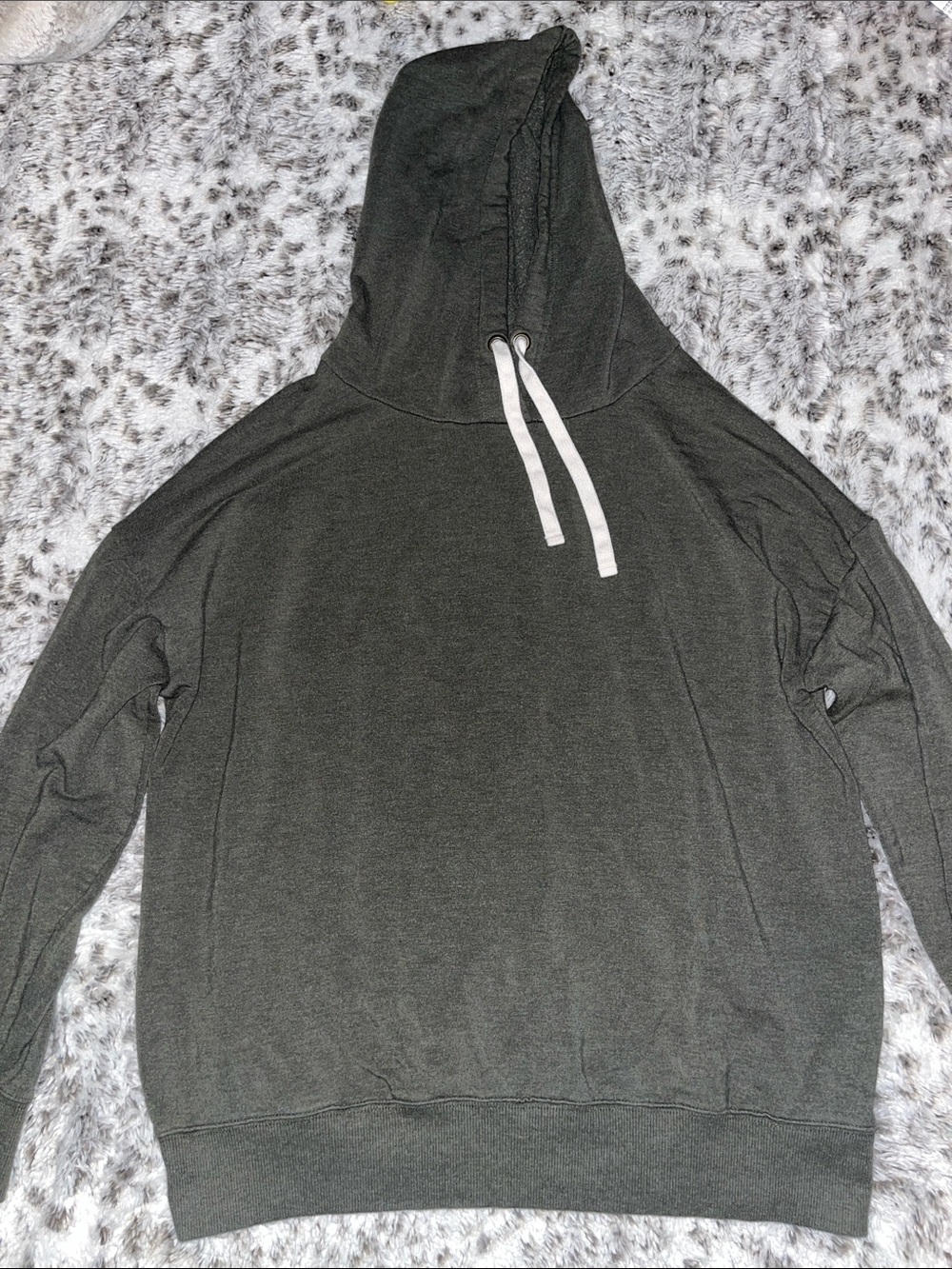 Men's Hooded Pullover Sweater - Charcoal